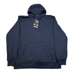 Galaxy J‎ Come Hoodie Womens Large Navy Blue Heavyweight Loose Fit Fleece Lined